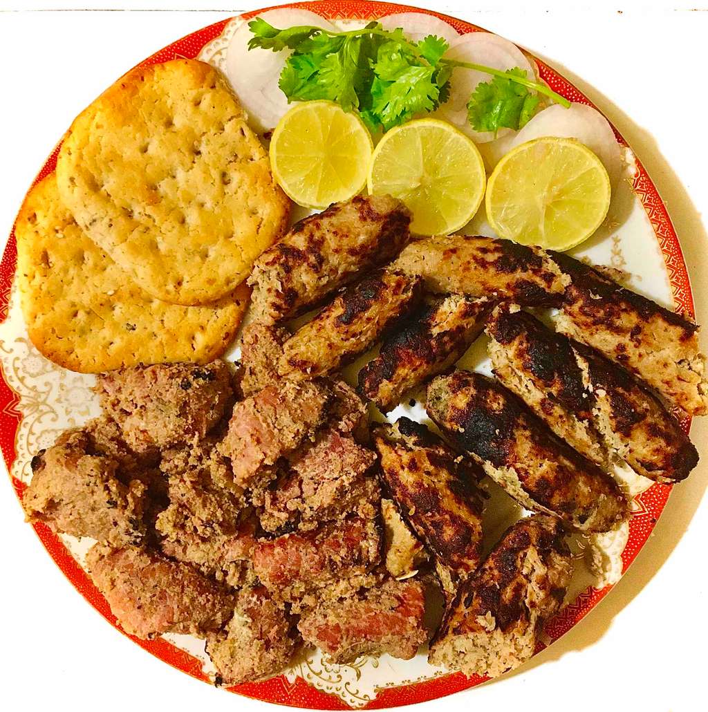 Mutton Kebab and Tikka platter