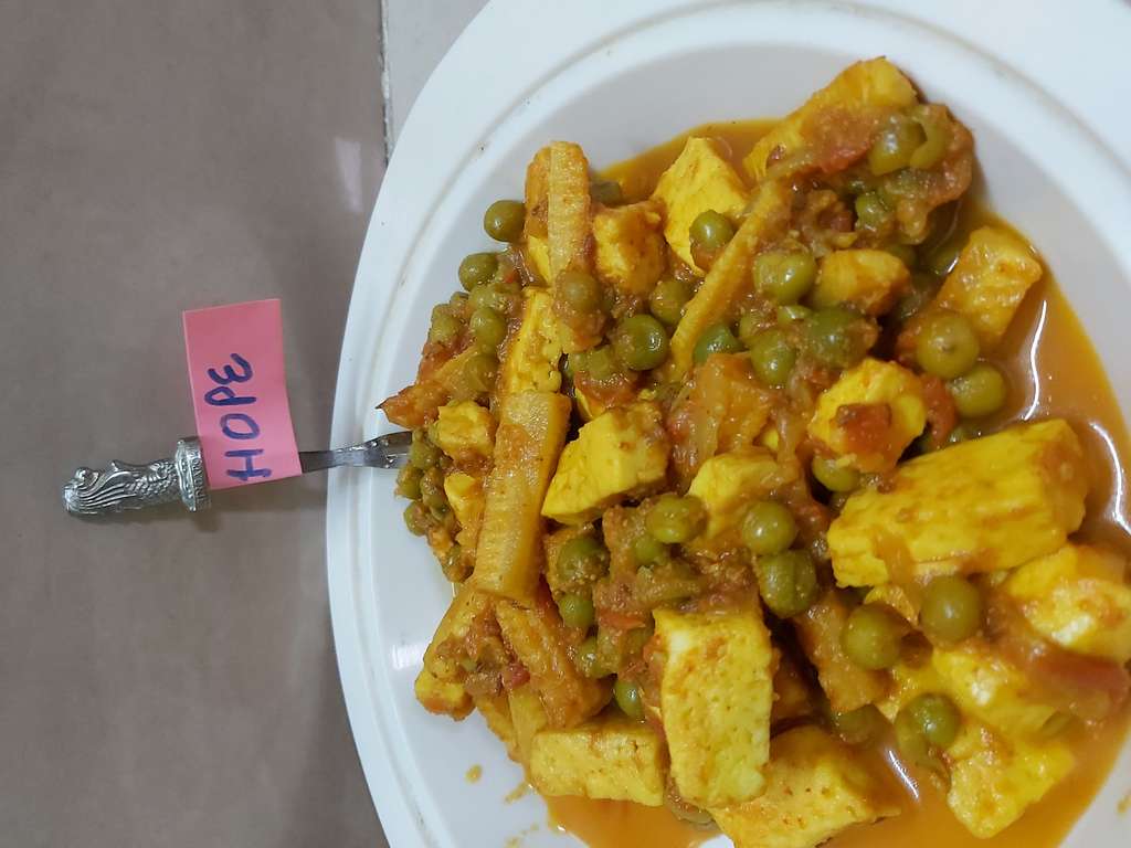 Baby Corn Matar Paneer Masala  