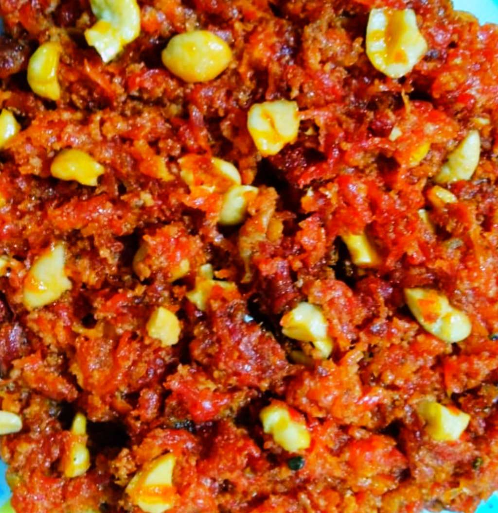 Protein rich Carrot Fudge (Gajar ka halwa)