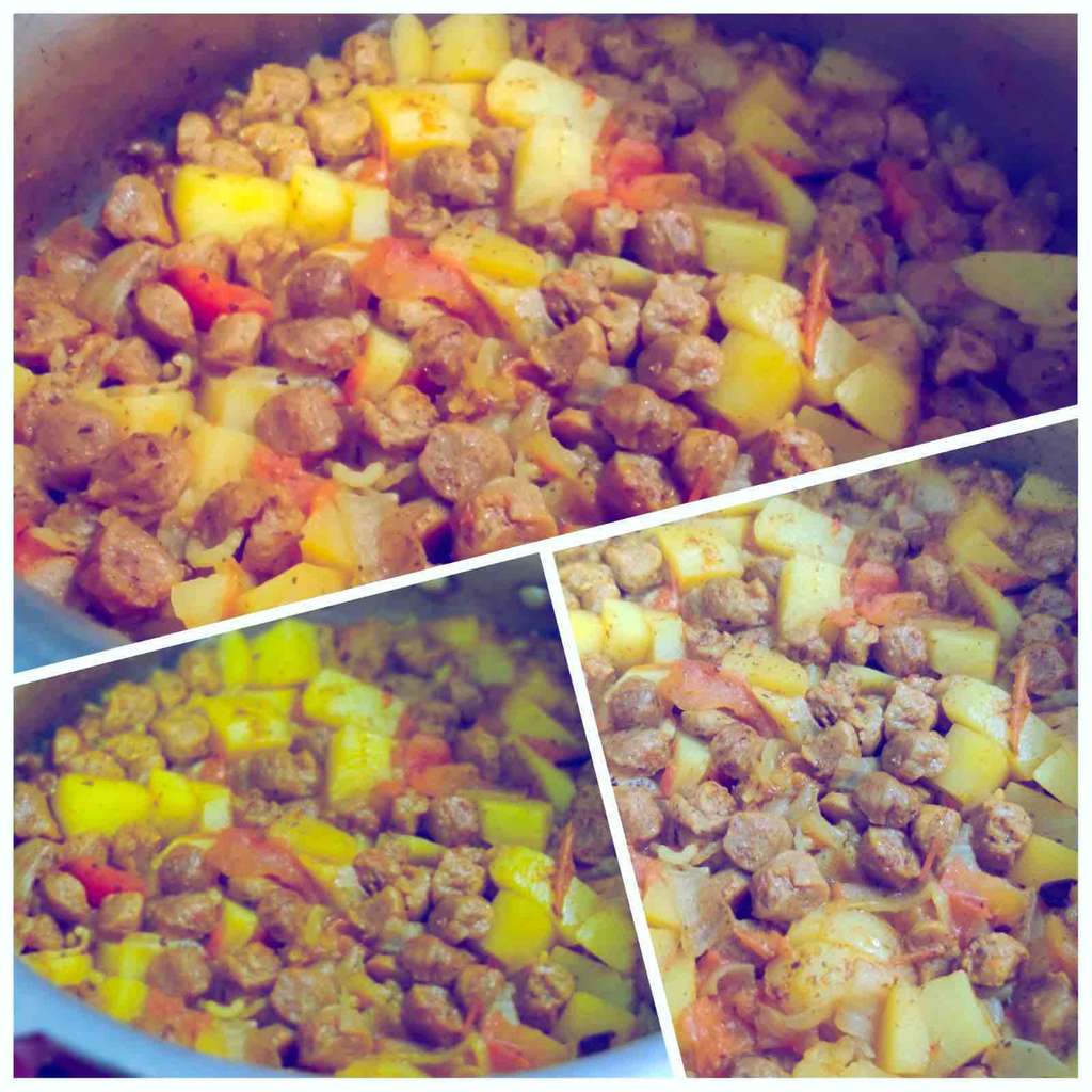 Aloo Soya Chunks