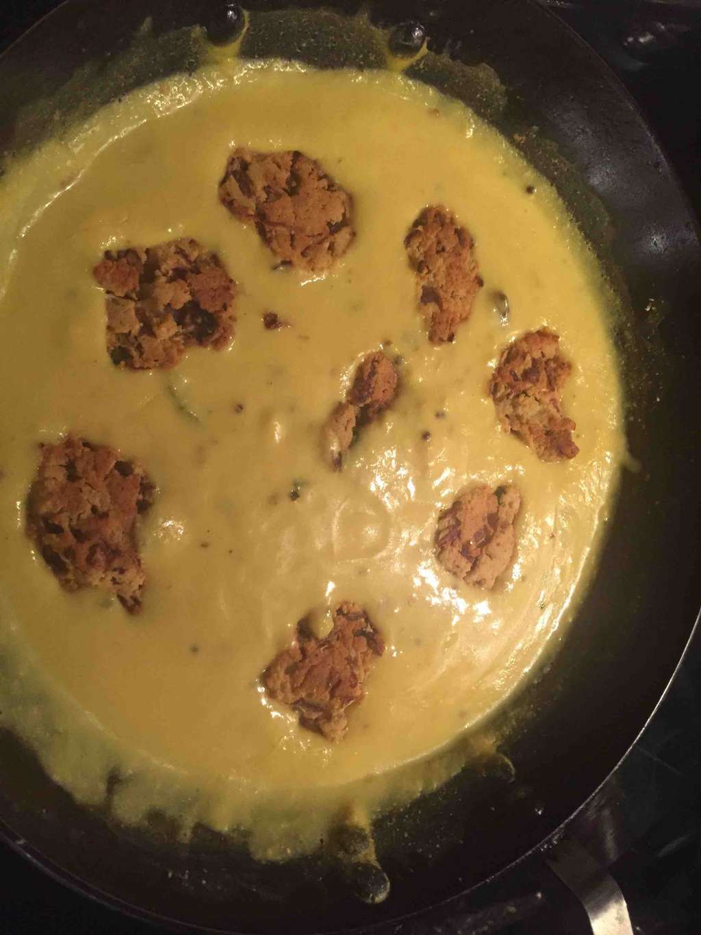 Kadi with baked pakoras🥰✨