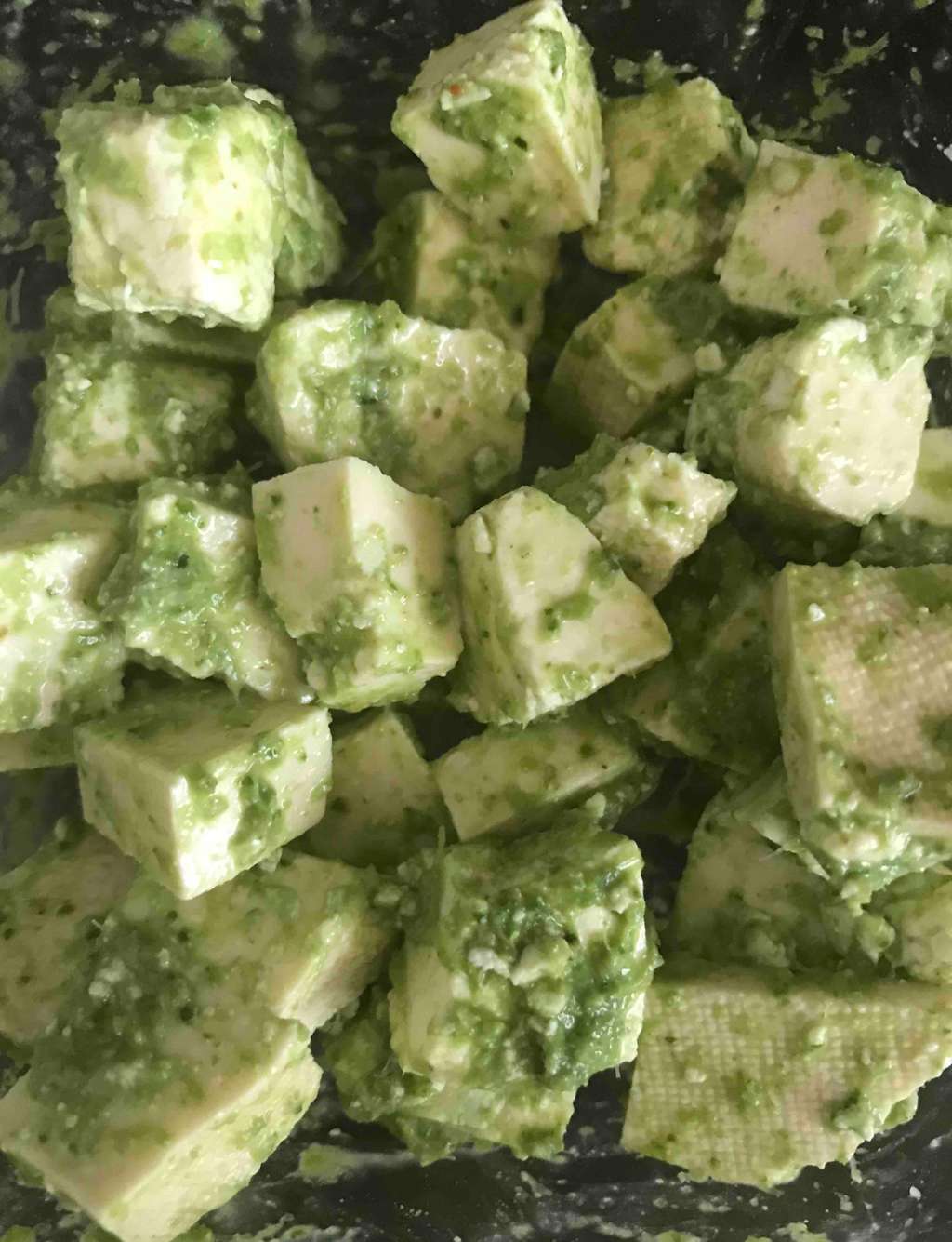 Green chutney paneer