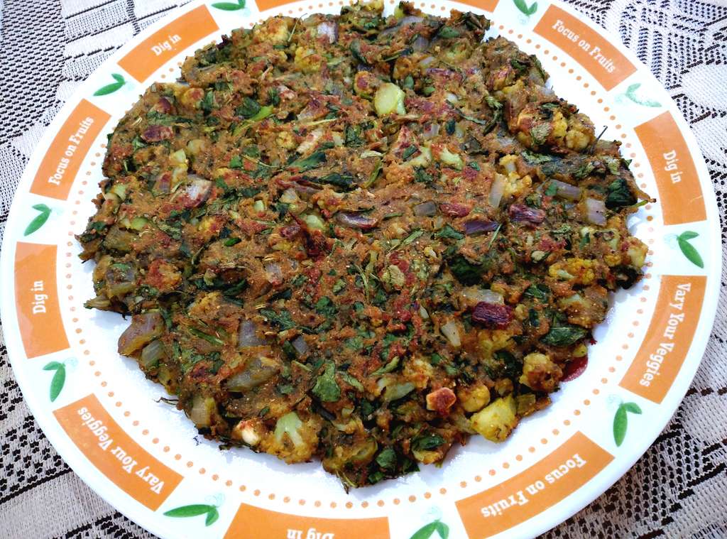 zero oil crispy veg paratha 