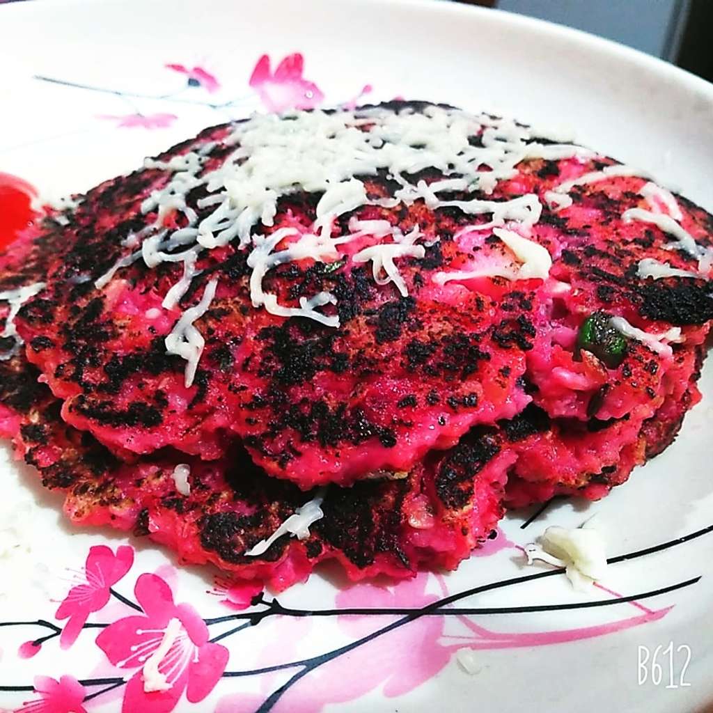 beetroot & oats pancake 