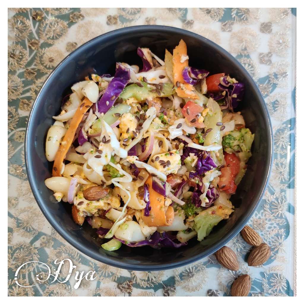 No cook paneer salad 