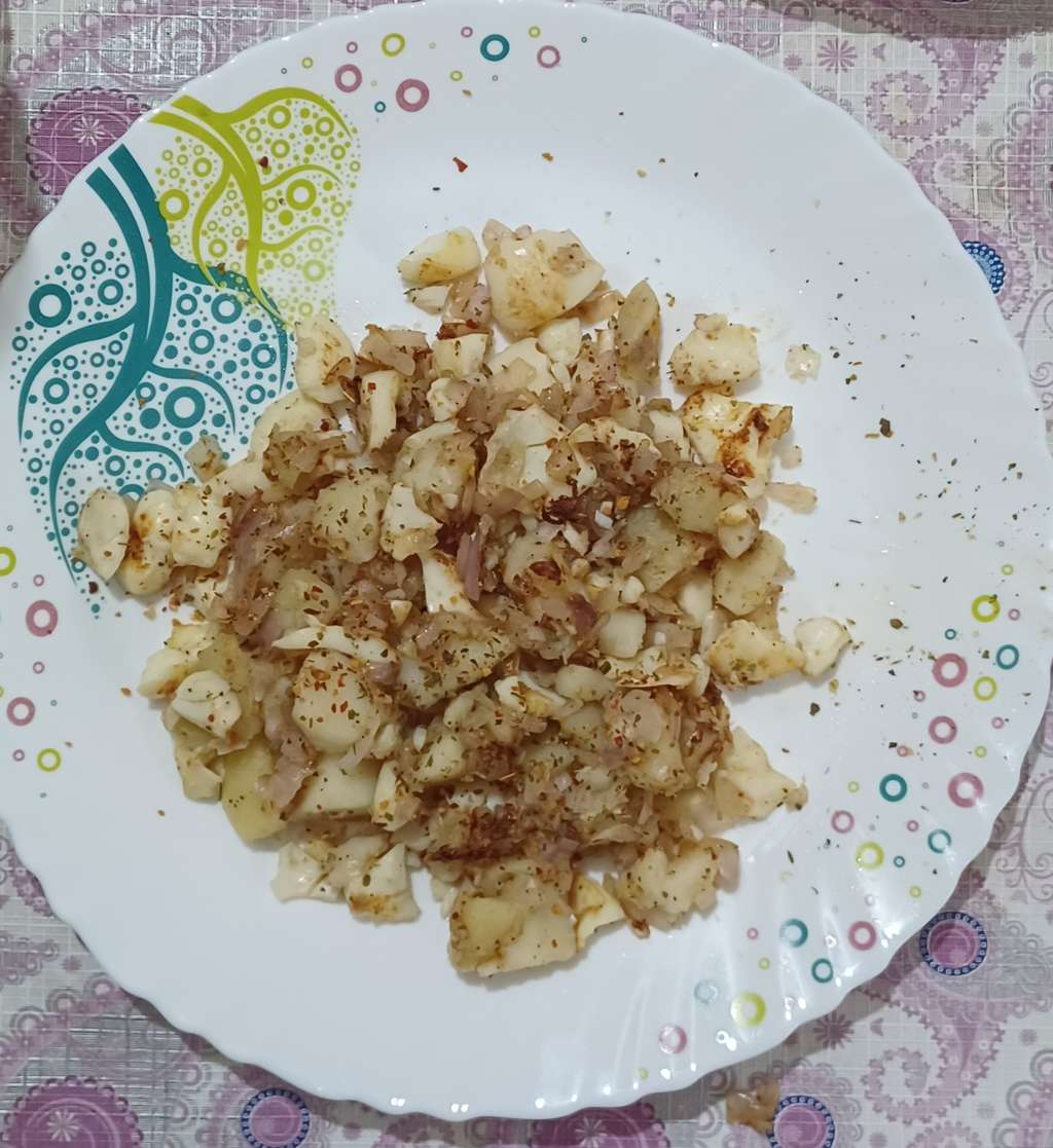 Sauted Egg whites and Potato 
 
