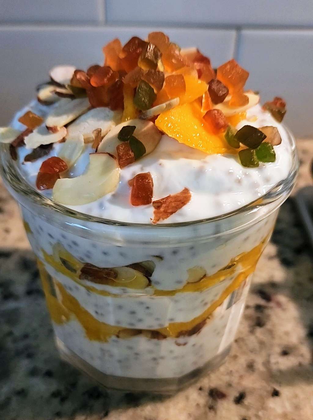 Greek Yogurt - Chia seed - Mango Pudding