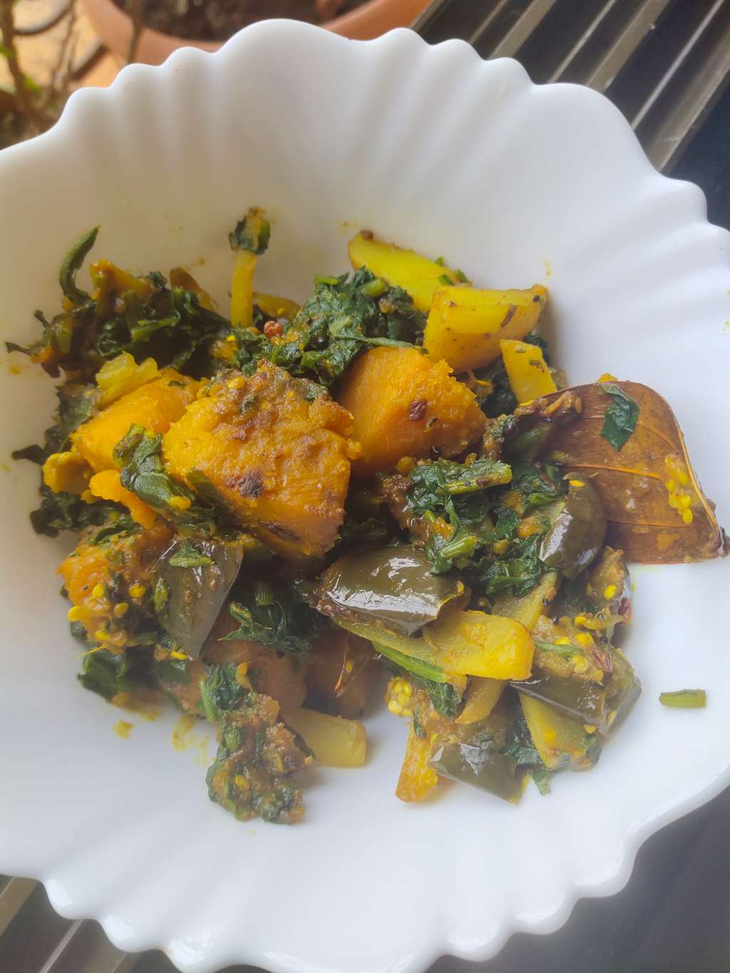 Vegetables with Spinach