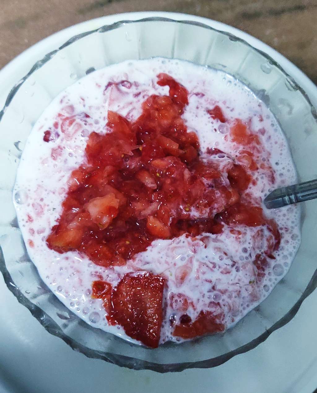 Strawberry pudding