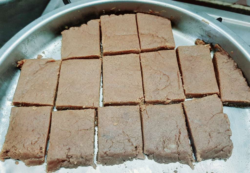 Atta Jaggery Sweet cake