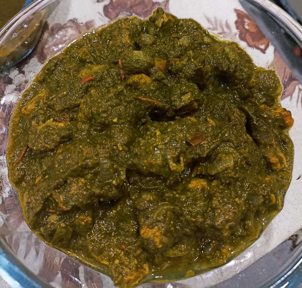 Palak Soya chunks