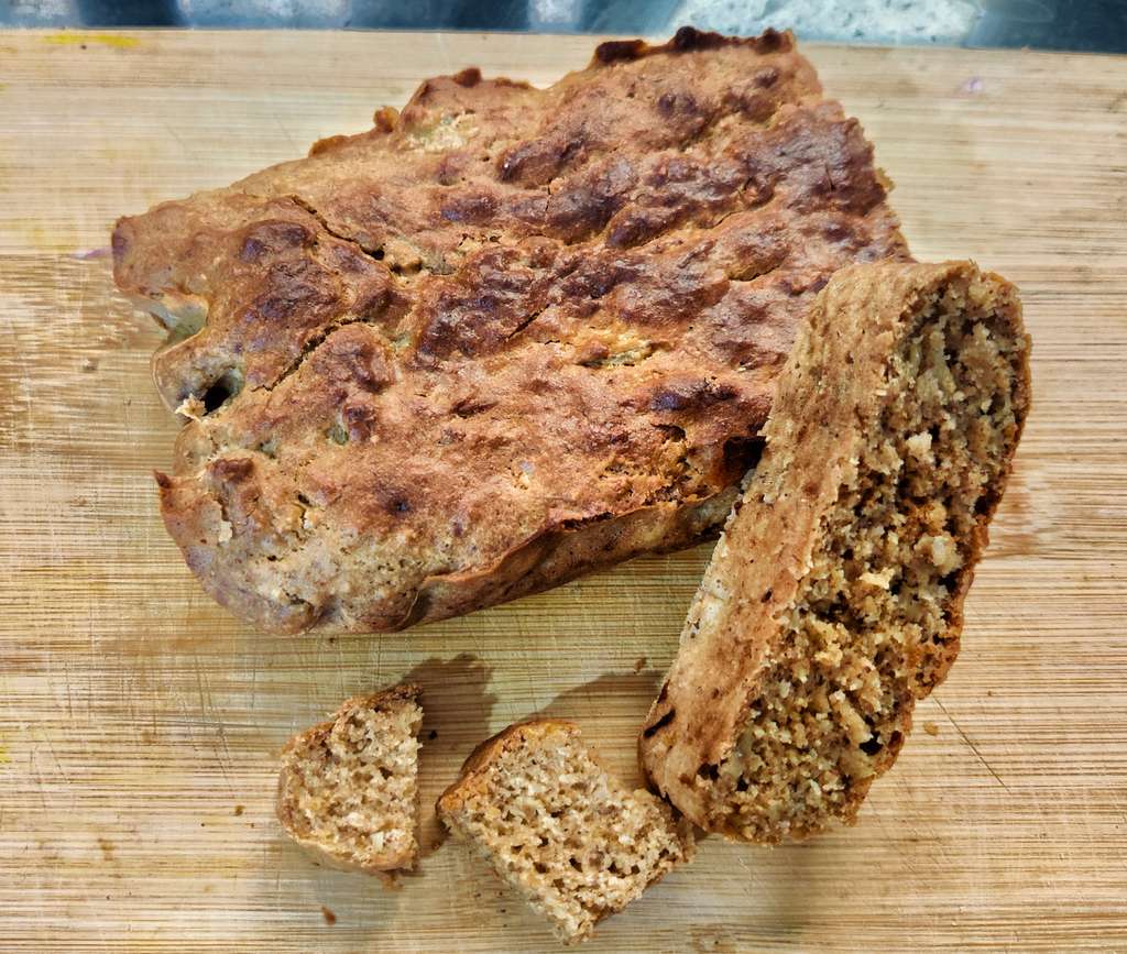 Oats whey banana bread