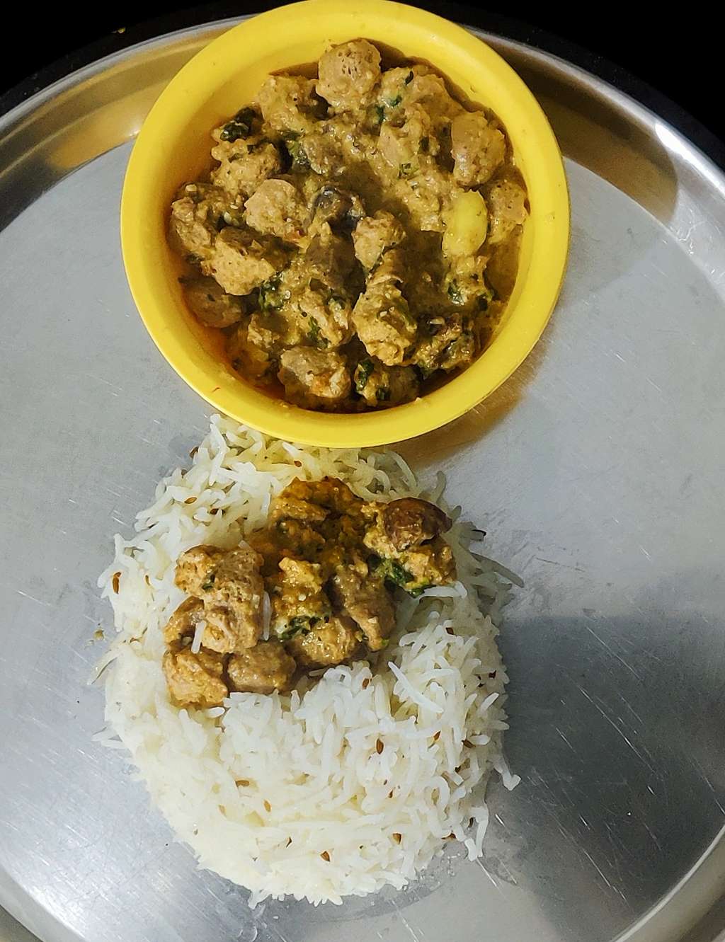 Soya korma Rice