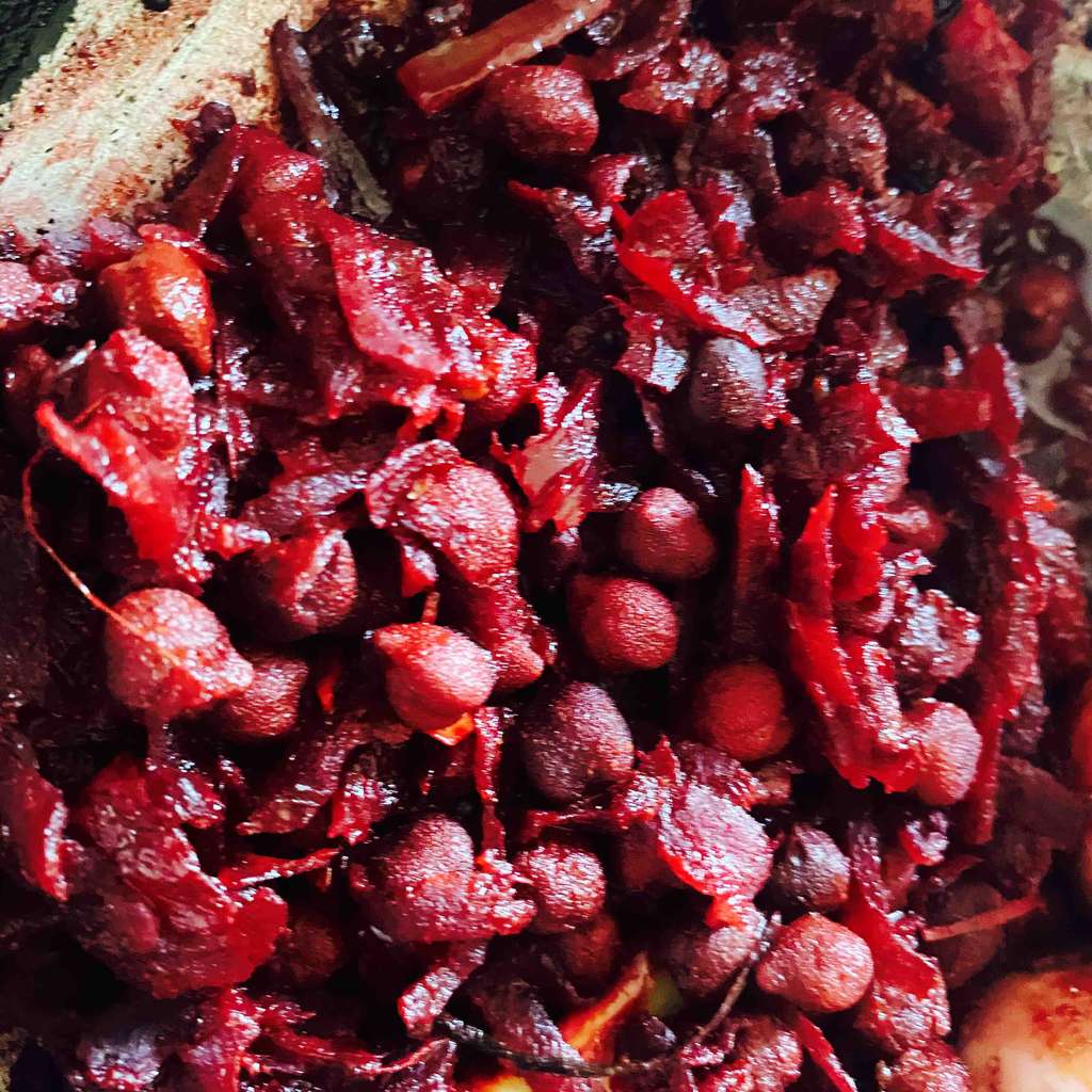 black chole with beet root 