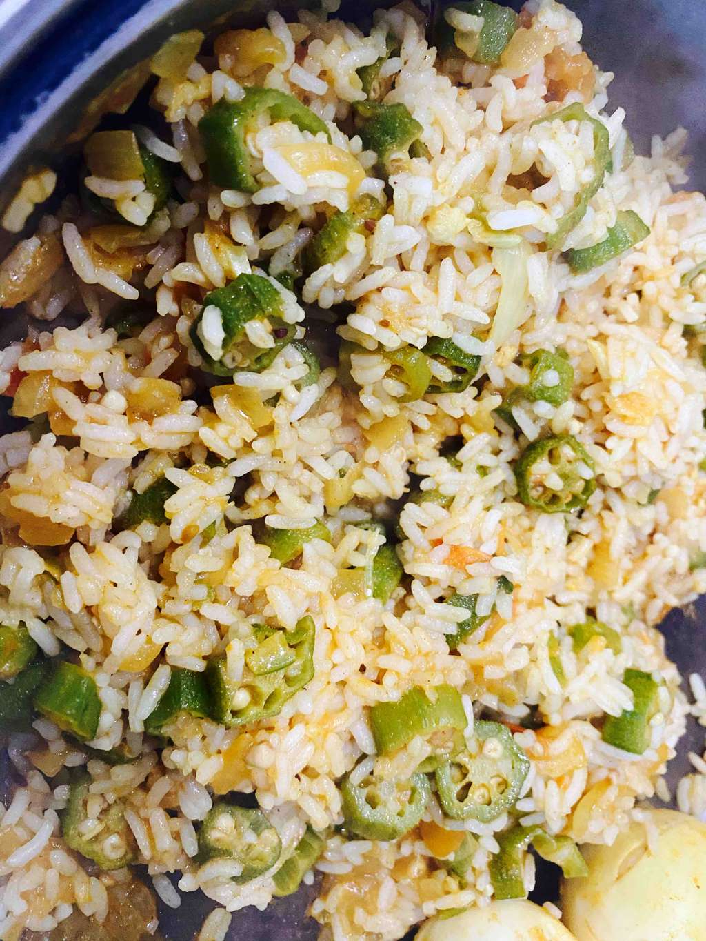 okra rice 
