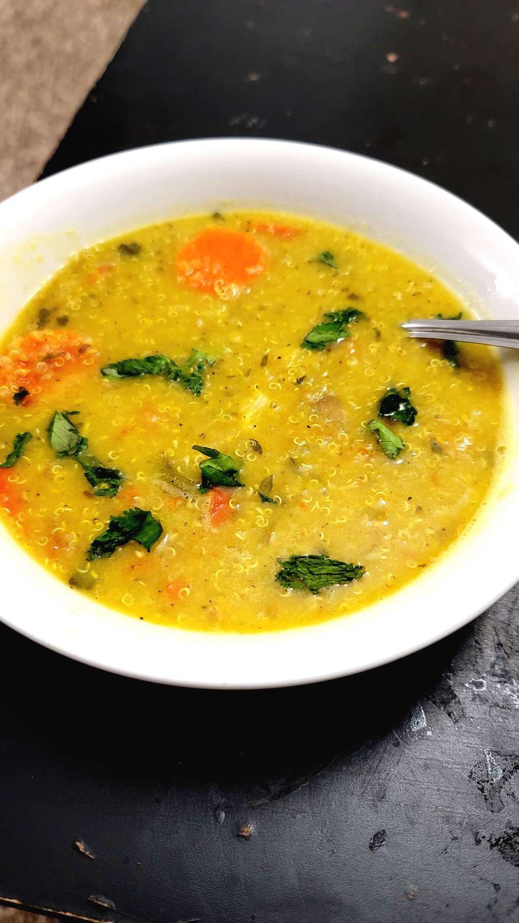 Quinoa Red Lentil (Masoor Dal) Soup