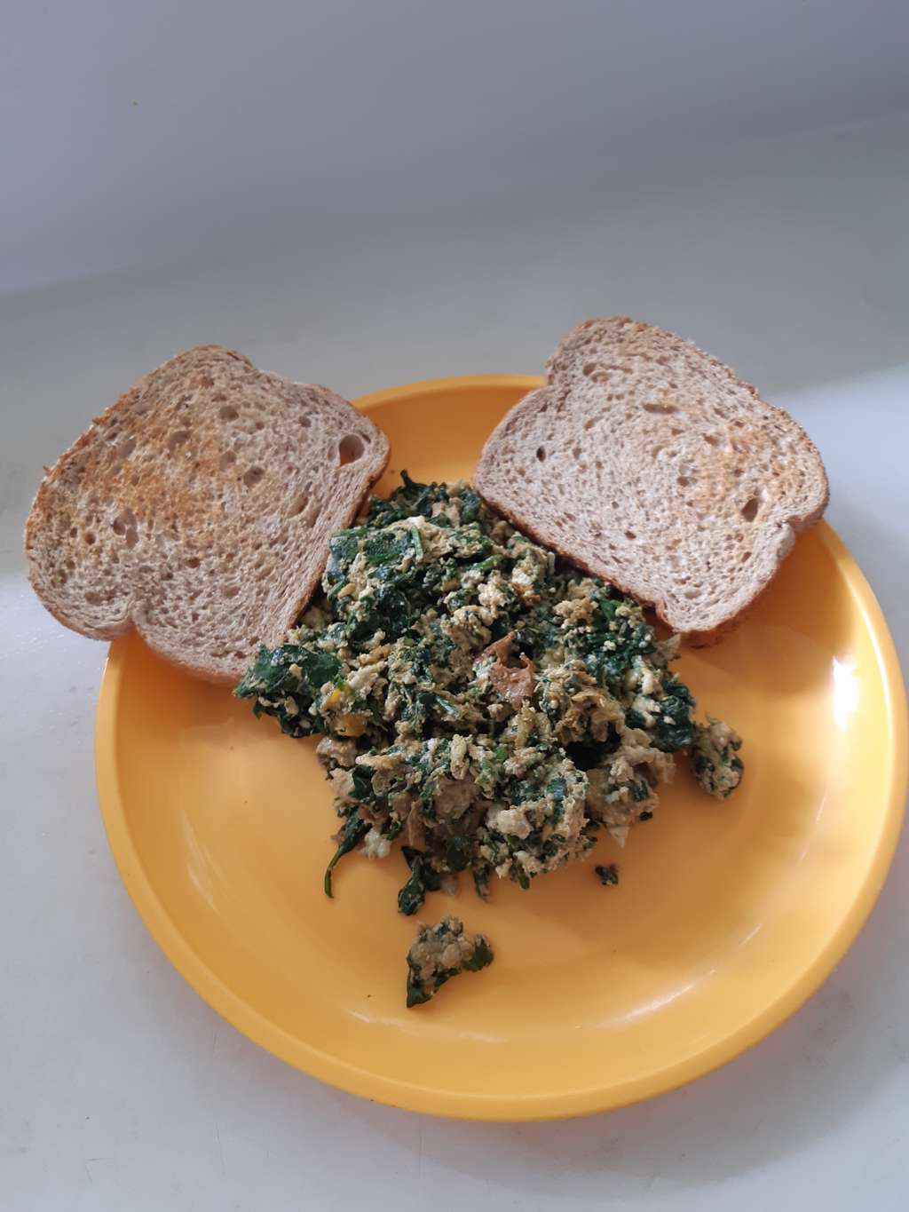 Spinach Egg Burji Breakfast 