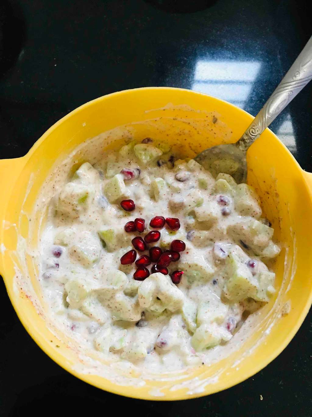 Cucumber Pomogrenate Raita