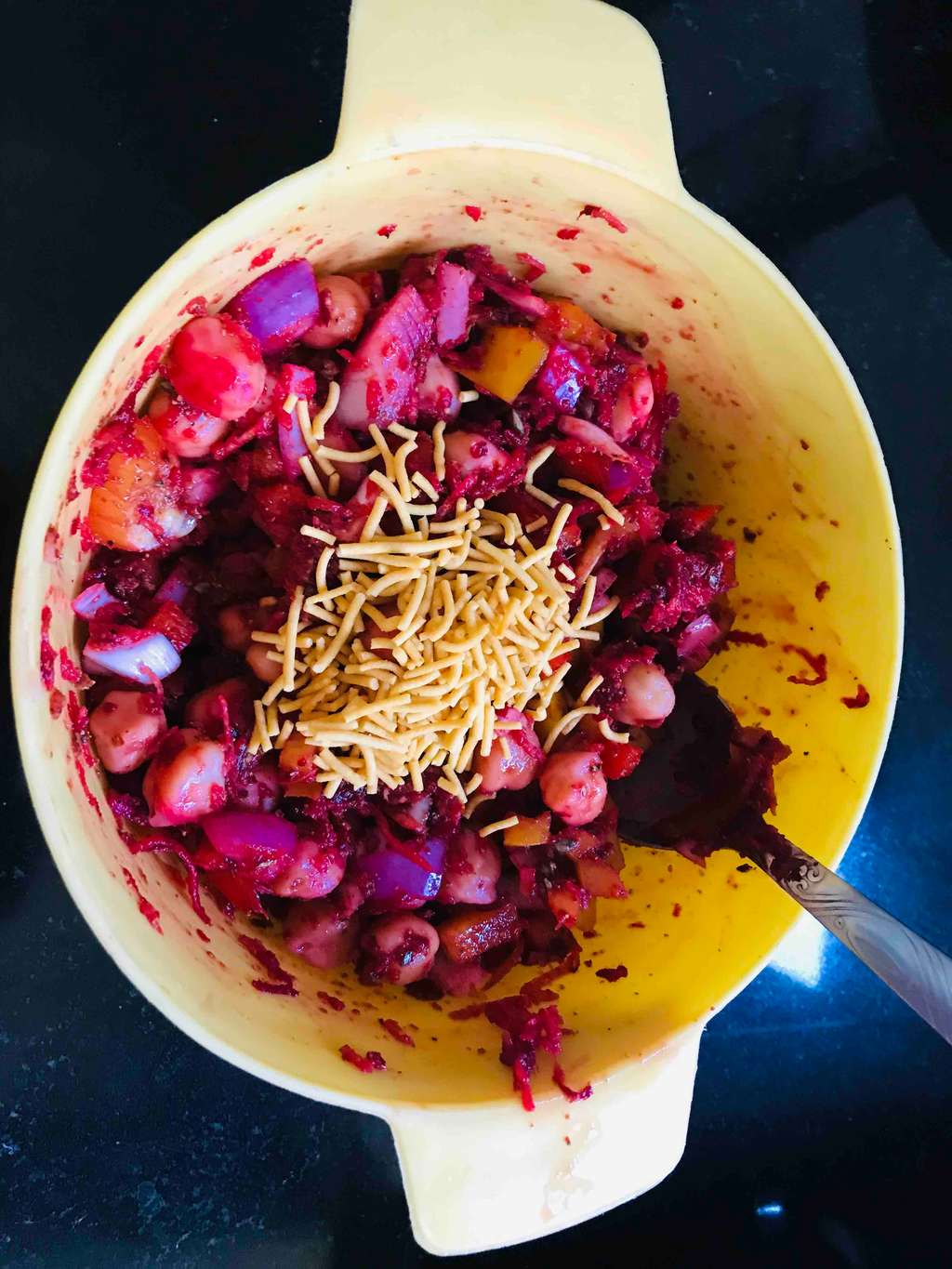 Boiled Chickpea veggie salad