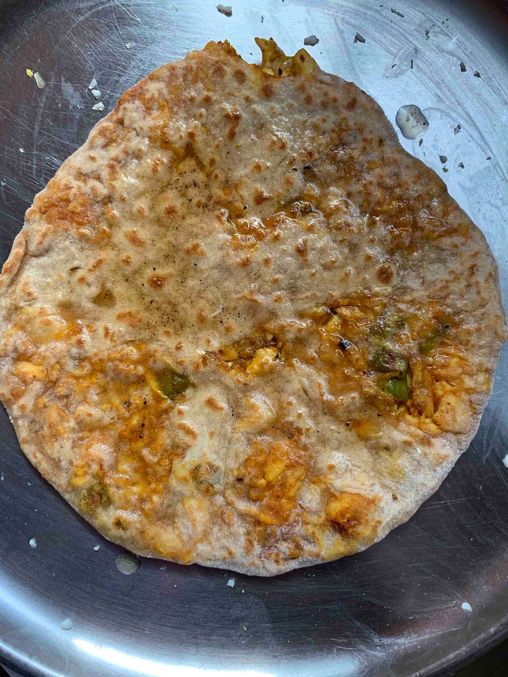Stuff Egg Whites Masala Chapati