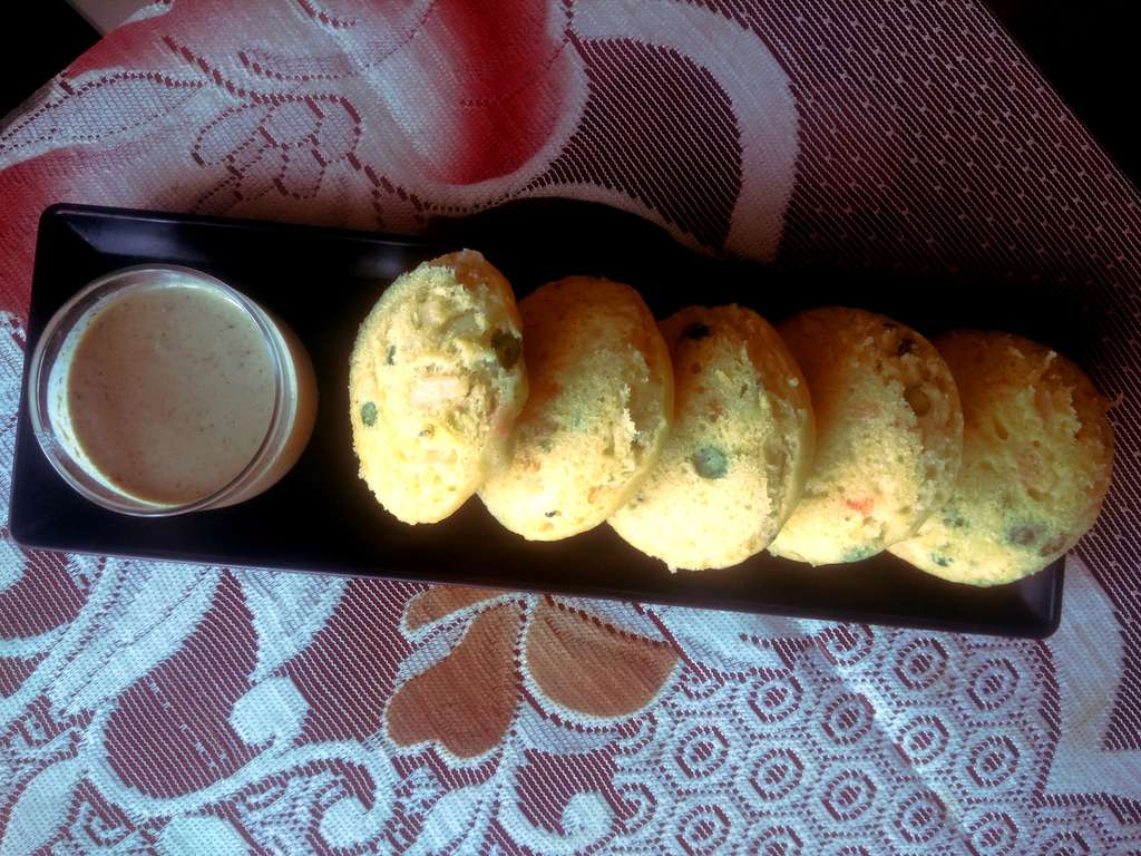 Yellow moong dal idly!
