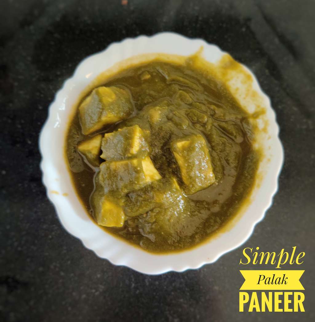 Simple Palak Paneer 