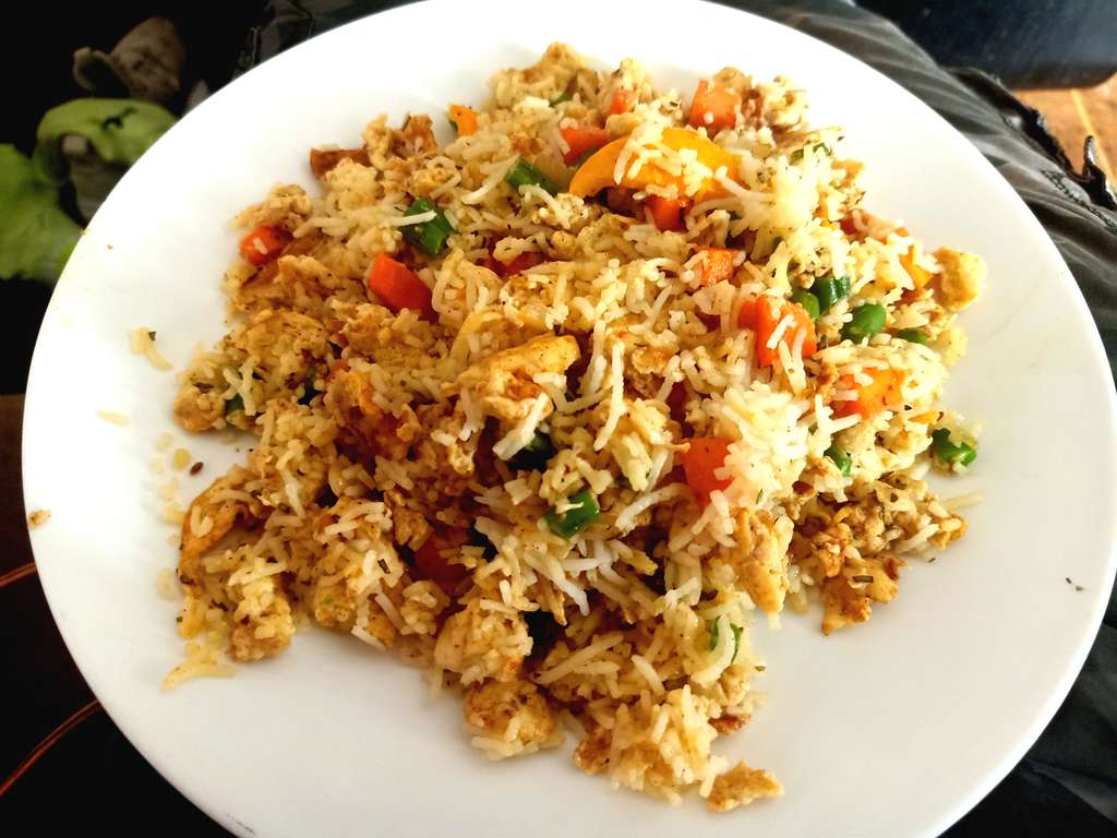 Egg fried rice with Veggies 