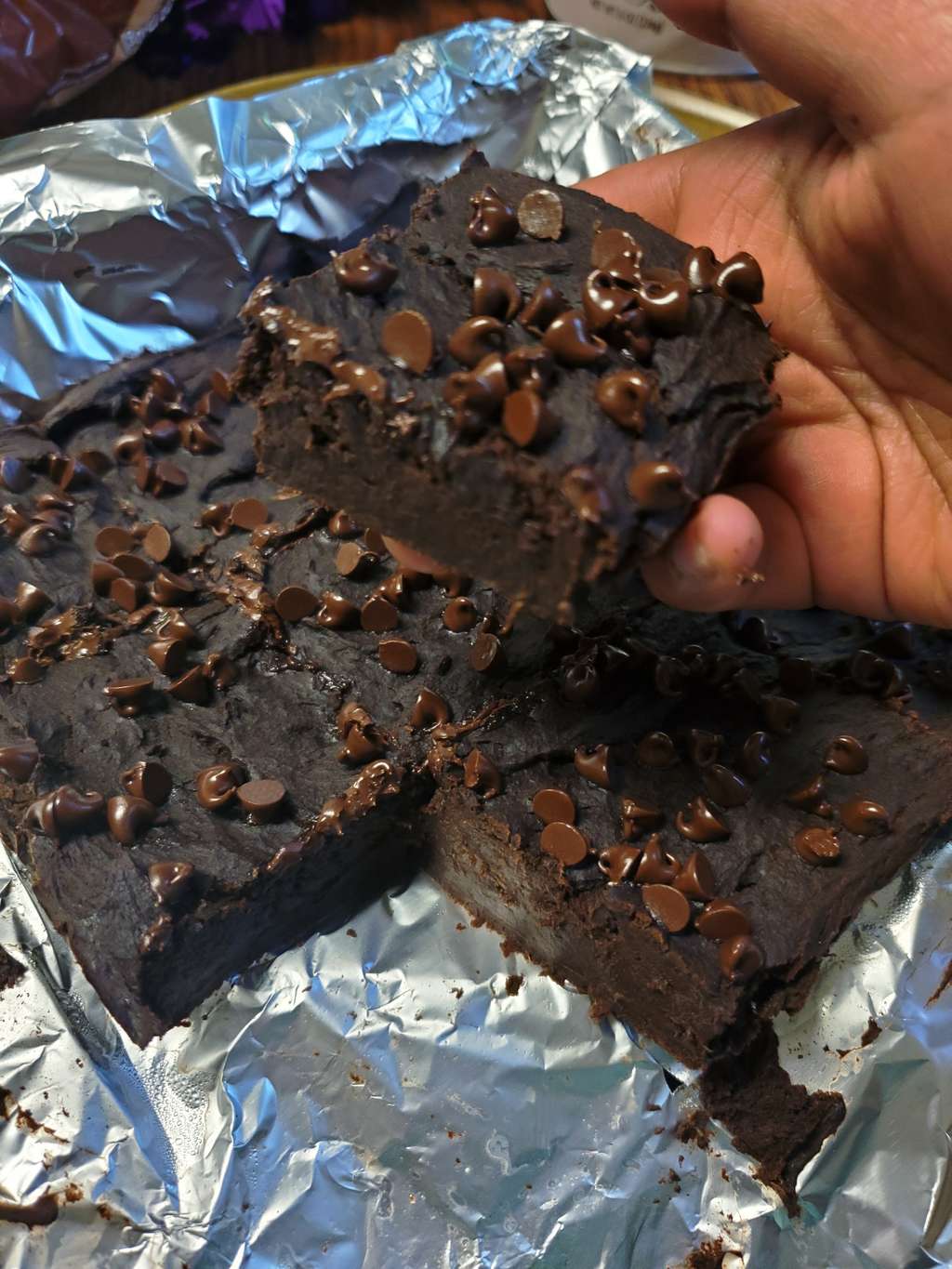 eggless- low sugar - protien brownies