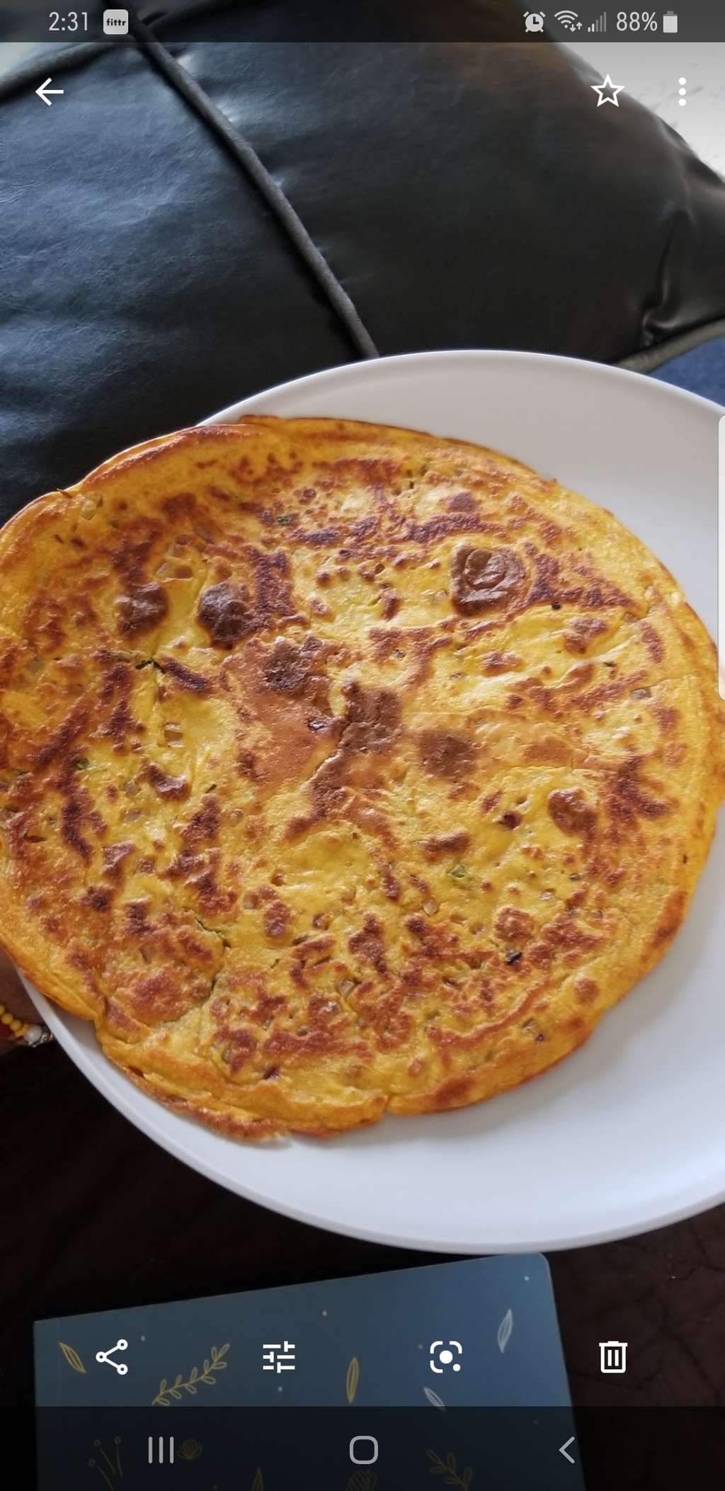 EGGLESS VEGETABLE OMELET (BESAN CHEELA)