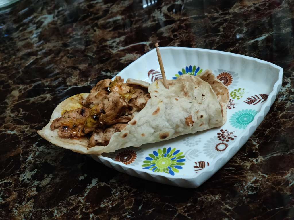 Quick chicken wrap