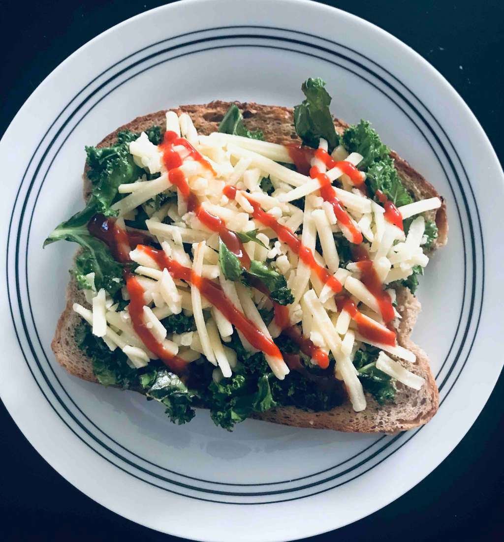 Kale Cheese Toast