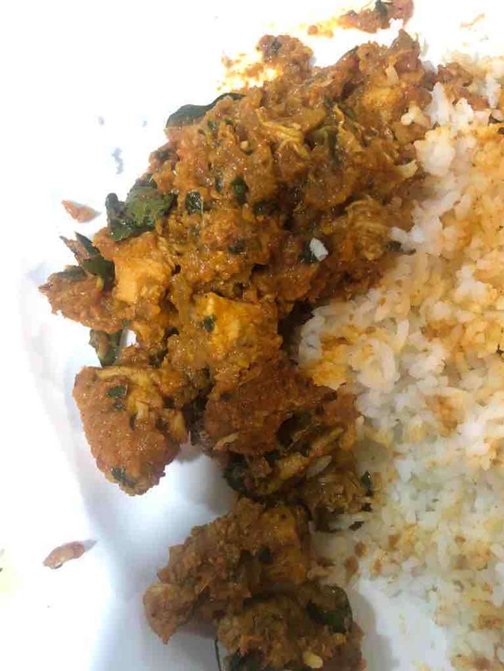 Streamed microwave  chicken with Rice