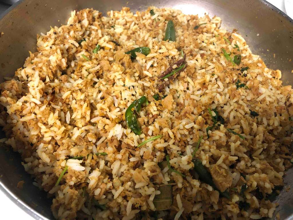 Soychunks fried rice 