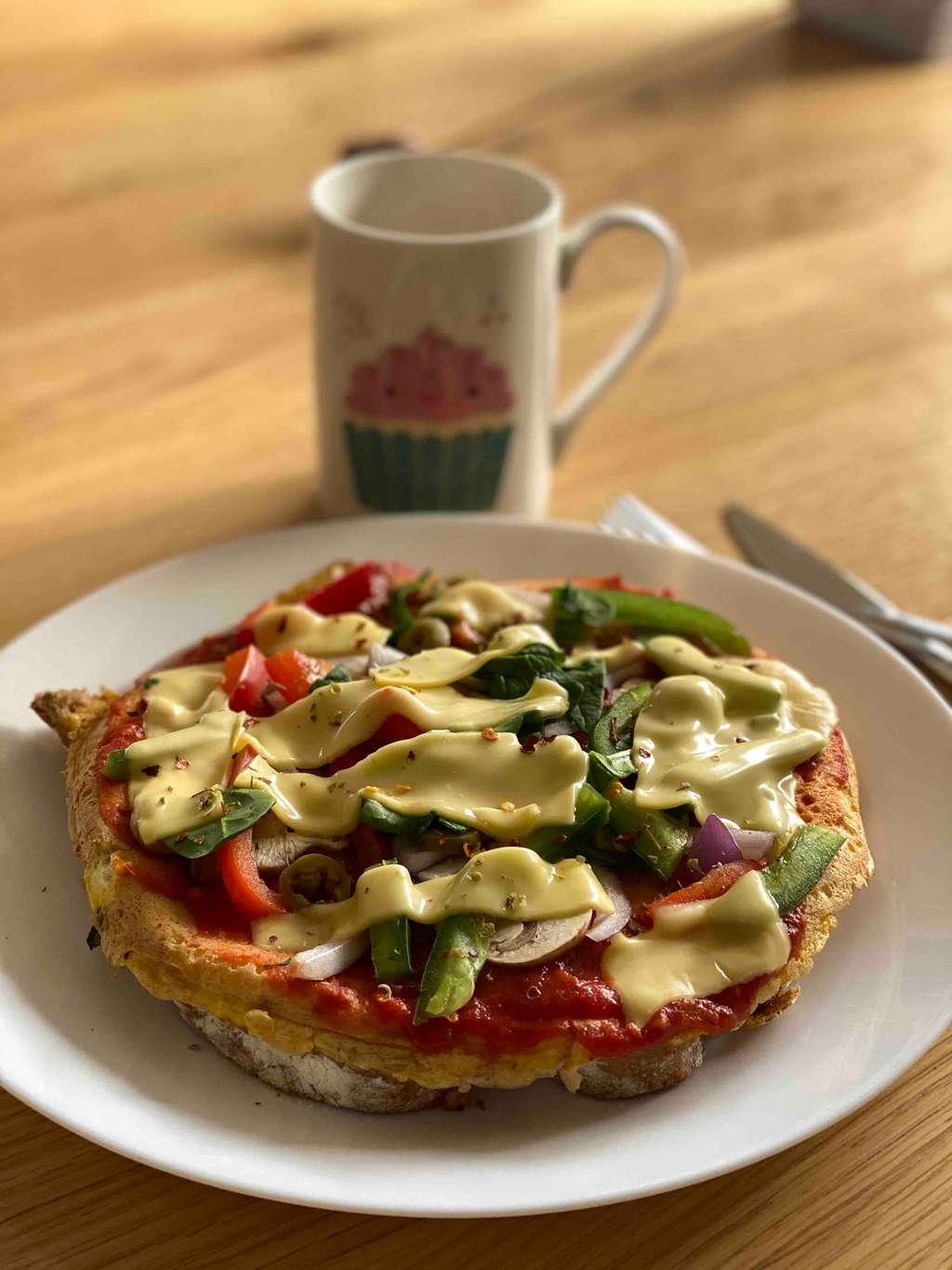 Eggizza 🍕 for breakfast 