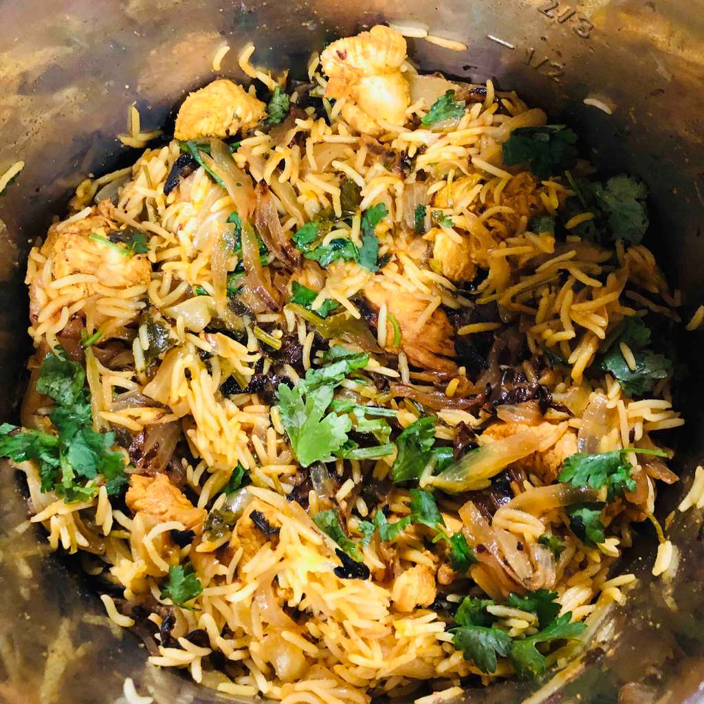 Instan pot chicken biryani