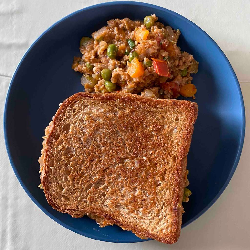 Soya Bhaji Toast