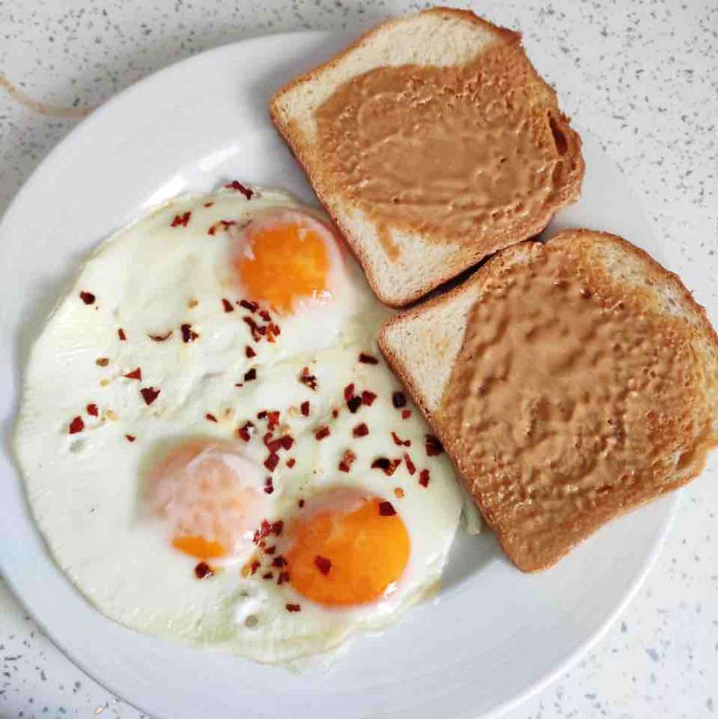 Eggs, Peanut Butter and Bread