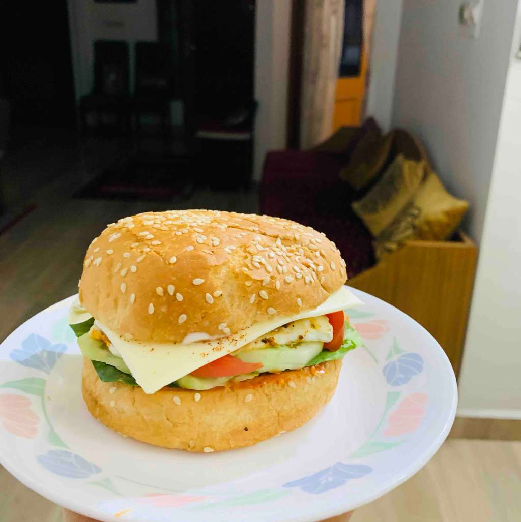 veggie burger 🍔 