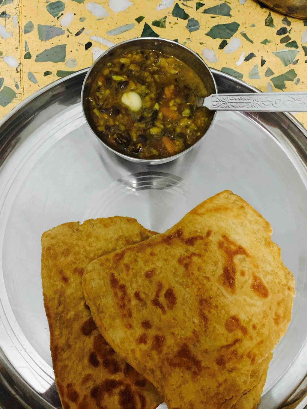dal makhni and soya wheat paratha