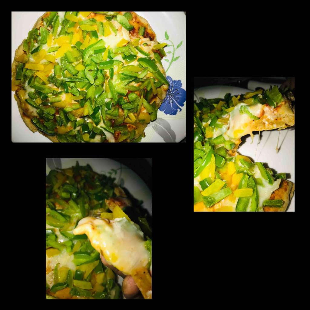 Capsicum Cheese burst pizza 