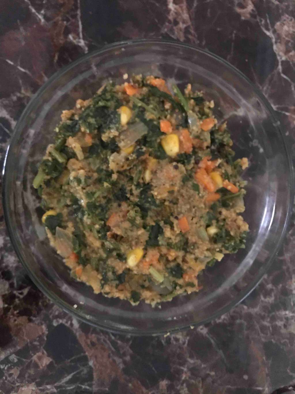 Mix veggies & soya upma