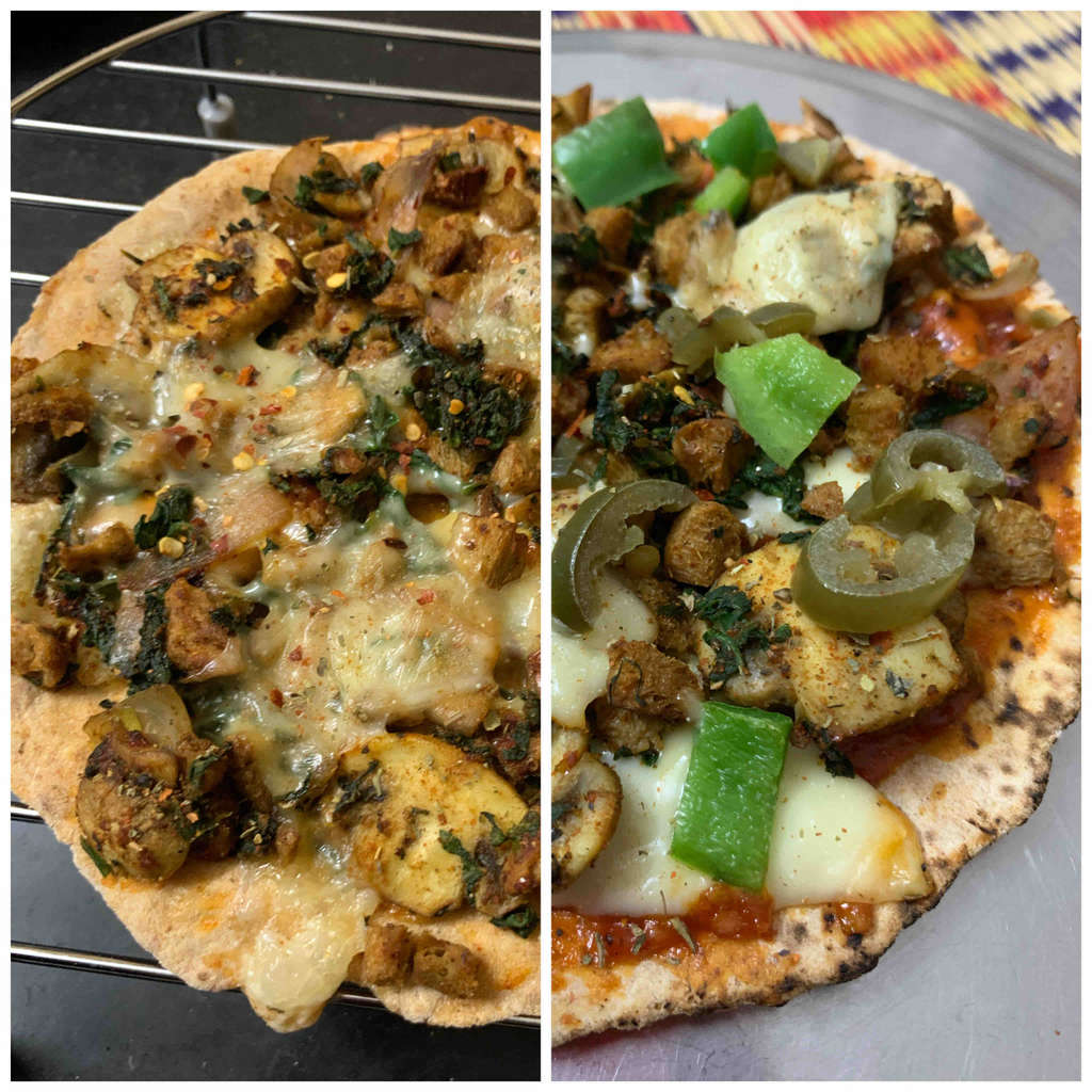 Pizza Under Micros (Bhakri Pizza)