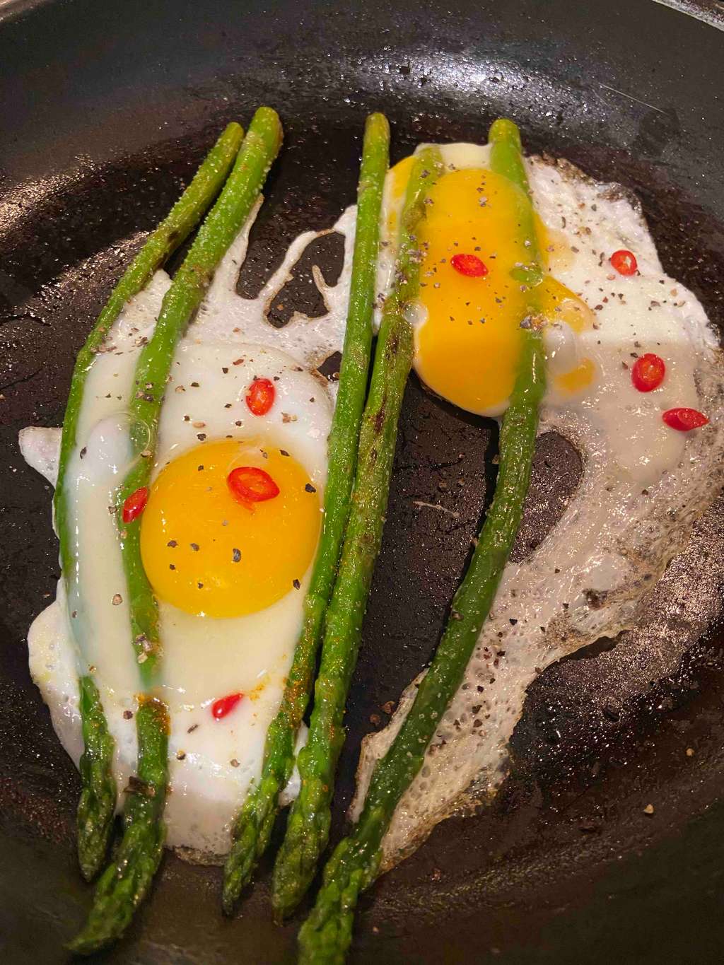 Asparagus & Sunny side up!