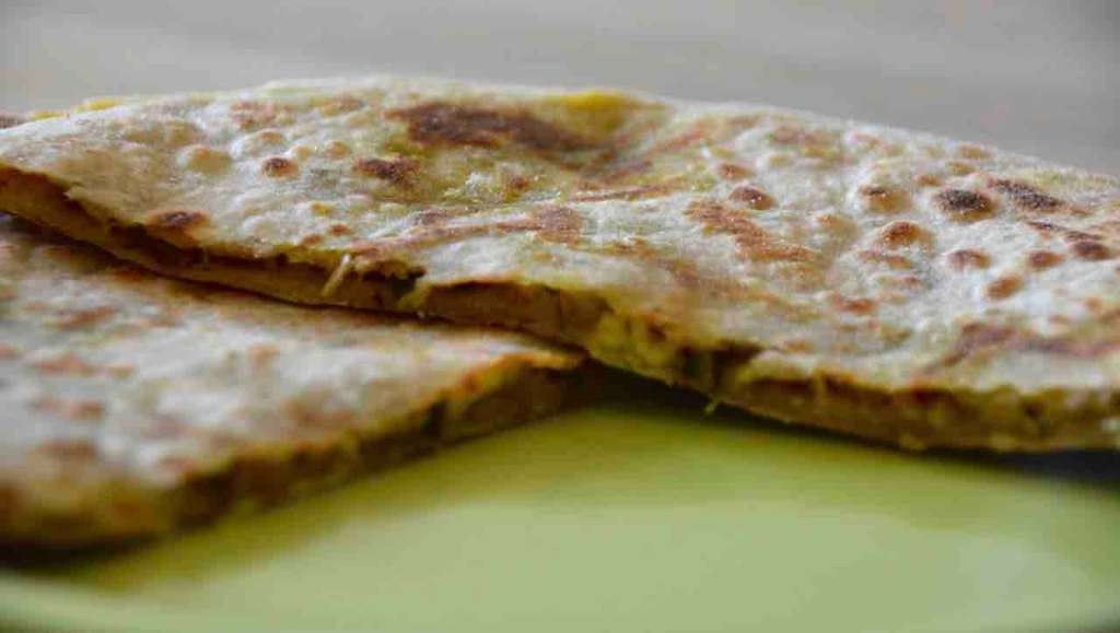 Cheese and aloo methi parantha