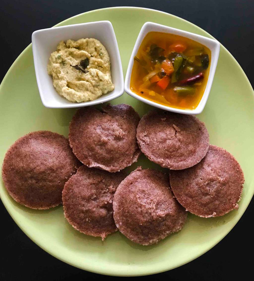 Ragi Idli ( Finger Millet Idli)