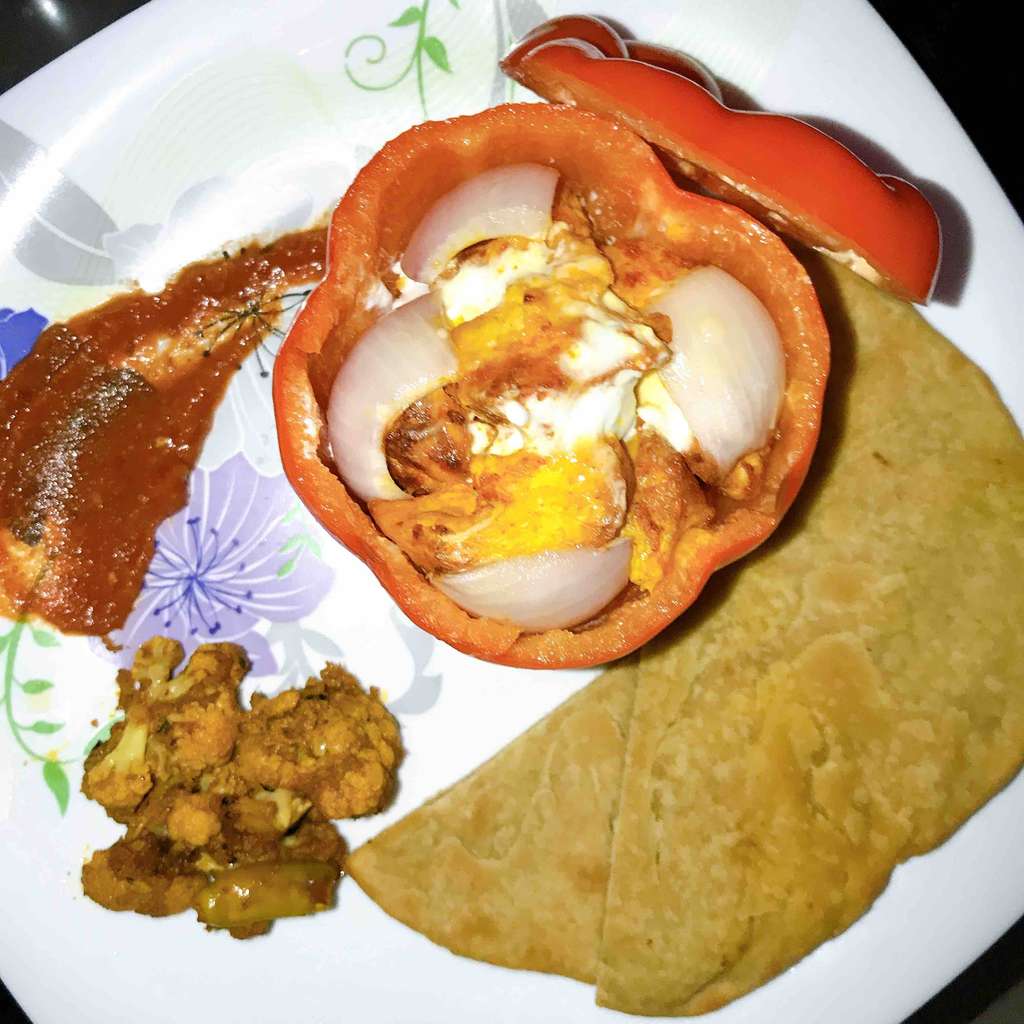 Tandoori paratha and chicken in Air Fryer 