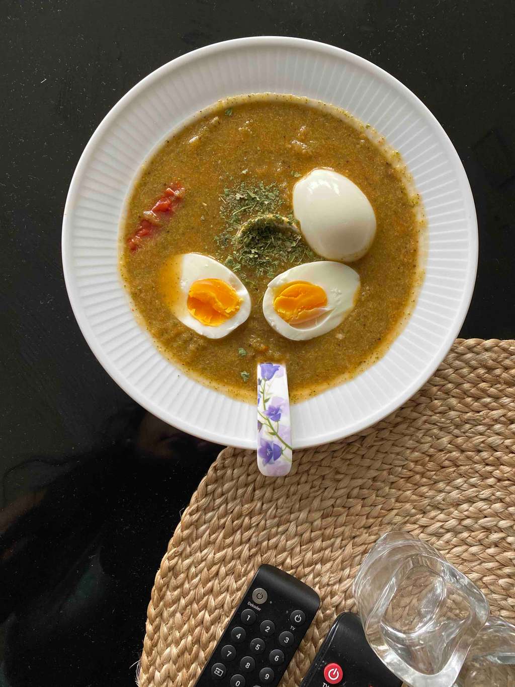Broccoli squeeze with tomato soup