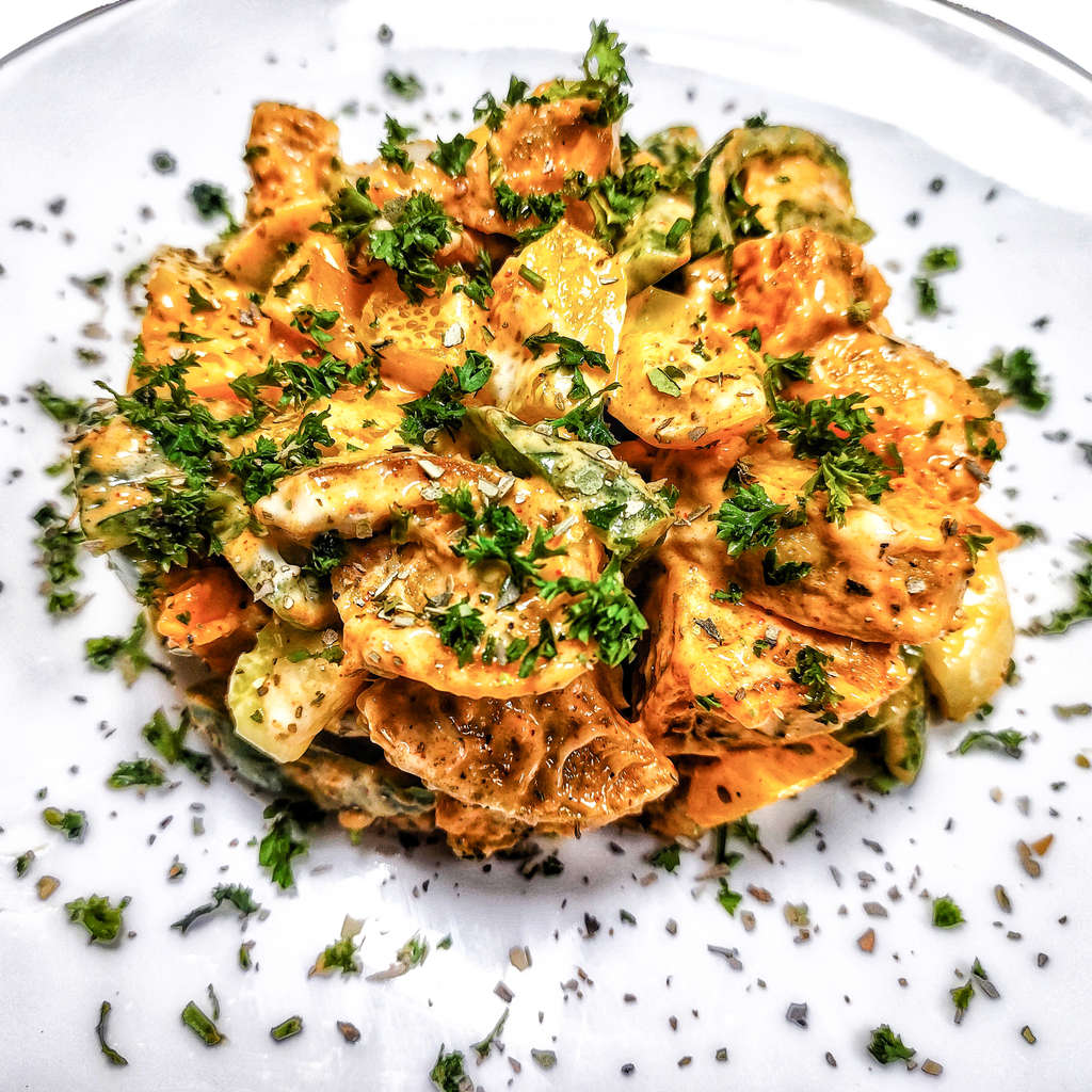Potato Cucumber & Peppers Salad