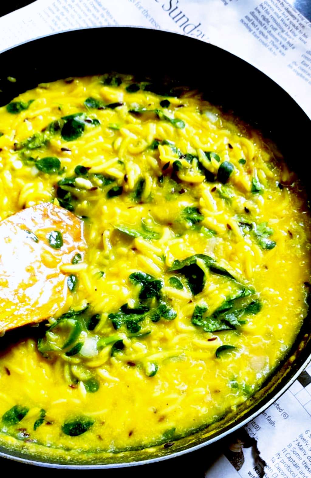 Moringa leaves infused Dal khicdi