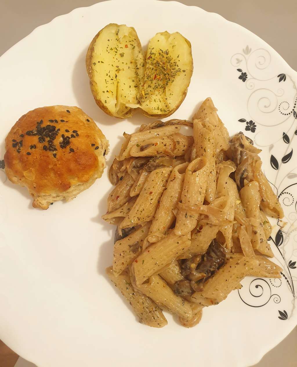 "Quarantine-Home Baked herb Bun"